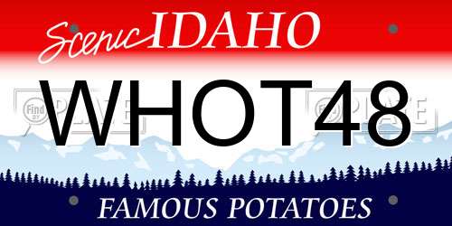 WHOT48 Idaho License Plate