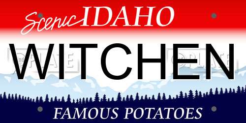 WITCHEN Idaho License Plate