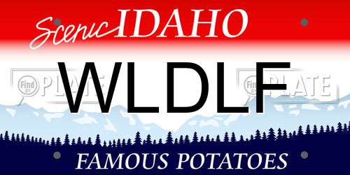 WLDLF Idaho License Plate