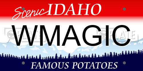 WMAGIC Idaho License Plate
