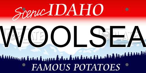 WOOLSEA Idaho License Plate