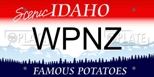 WPNZ Idaho License Plate