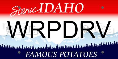 WRPDRV Idaho License Plate