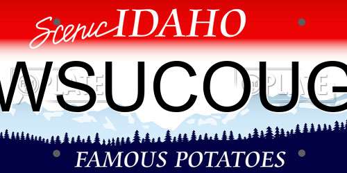 WSUCOUG Idaho License Plate