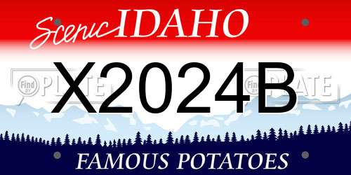 X2024B Idaho License Plate