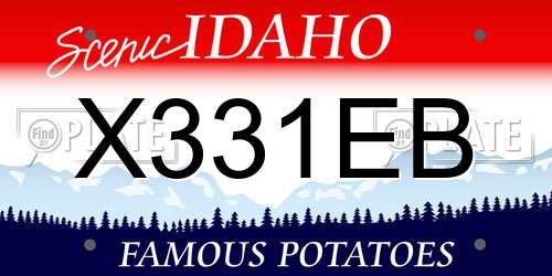 X331EB Idaho License Plate