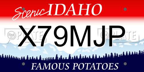 X79MJP Idaho License Plate