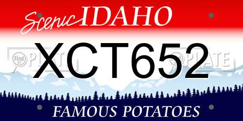XCT652 Idaho License Plate