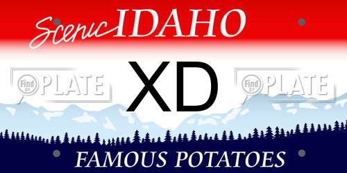 XD Idaho License Plate