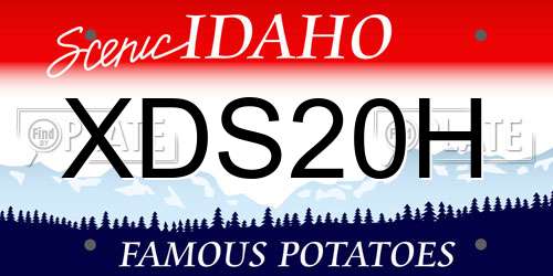 XDS20H Idaho License Plate