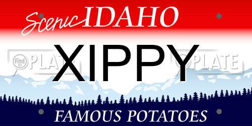 XIPPY Idaho License Plate