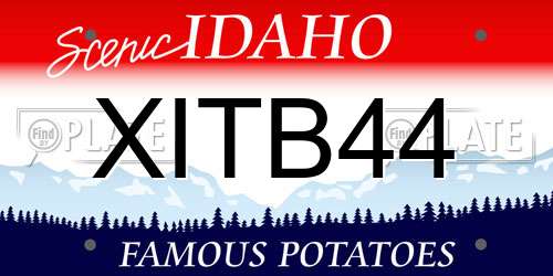 XITB44 Idaho License Plate