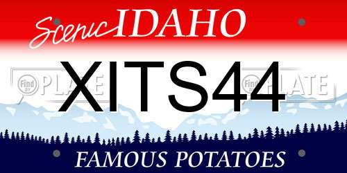 XITS44 Idaho License Plate
