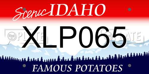 XLP065 Idaho License Plate