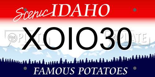 XOIO30 Idaho License Plate