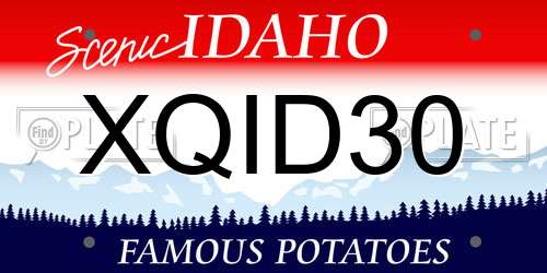 XQID30 Idaho License Plate
