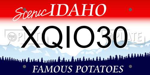 XQIO30 Idaho License Plate