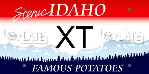 XT Idaho License Plate