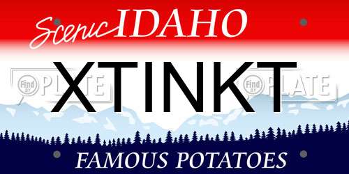 XTINKT Idaho License Plate