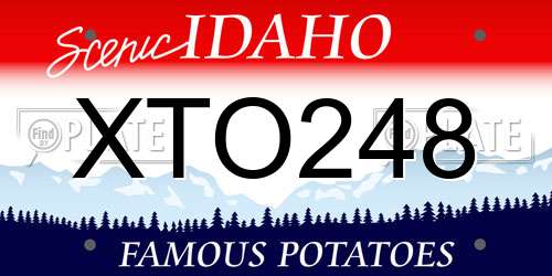 XTO248 Idaho License Plate