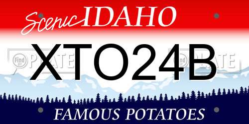 XTO24B Idaho License Plate