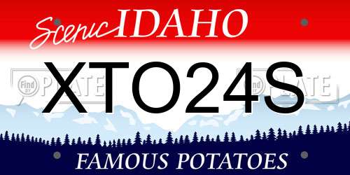 XTO24S Idaho License Plate
