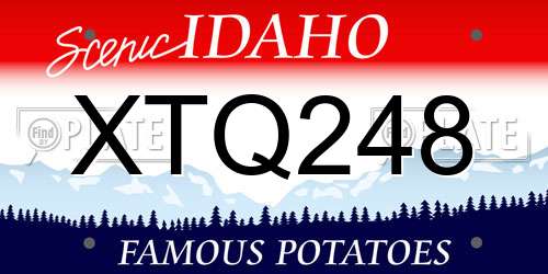 XTQ248 Idaho License Plate
