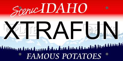 XTRAFUN Idaho License Plate