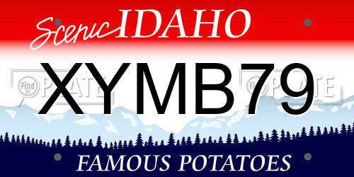XYMB79 Idaho License Plate