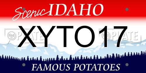XYTO17 Idaho License Plate