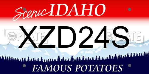 XZD24S Idaho License Plate