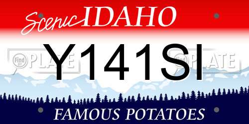 Y141SI Idaho License Plate
