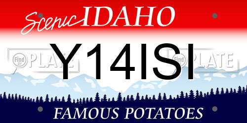 Y14ISI Idaho License Plate