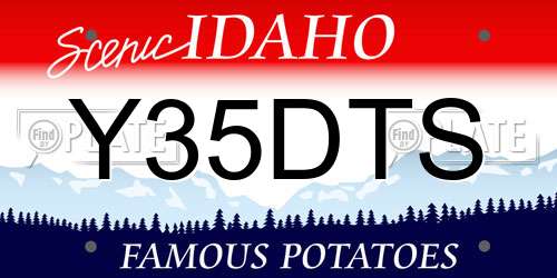 Y35DTS Idaho License Plate