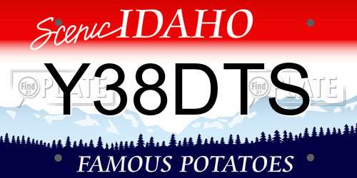 Y38DTS Idaho License Plate