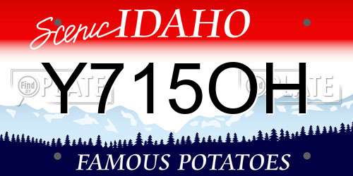 Y715OH Idaho License Plate