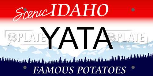 YATA Idaho License Plate
