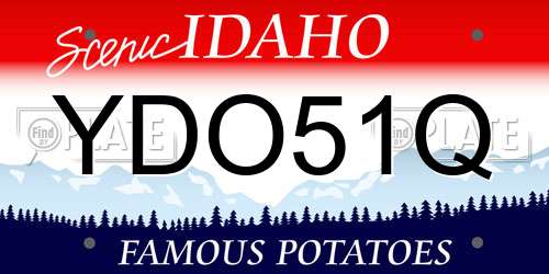 YDO51Q Idaho License Plate