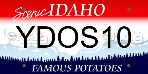 YDOS10 Idaho License Plate