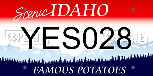 YES028 Idaho License Plate