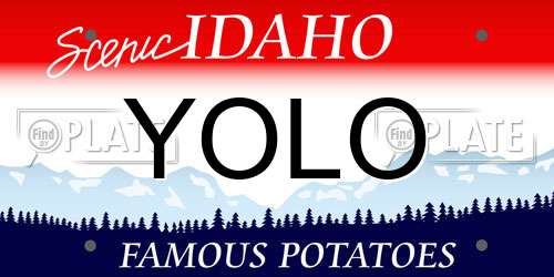 YOLO Idaho License Plate