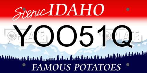 YOO51Q Idaho License Plate