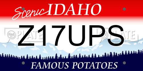 Z17UPS Idaho License Plate