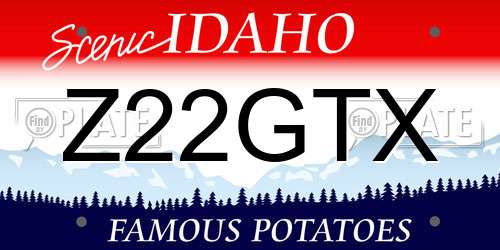 Z22GTX Idaho License Plate