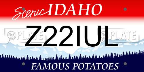 Z22IUL Idaho License Plate