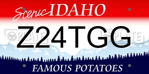 Z24TGG Idaho License Plate