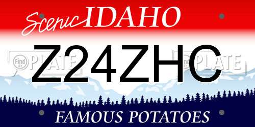 Z24ZHC Idaho License Plate
