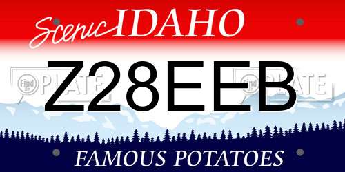 Z28EEB Idaho License Plate