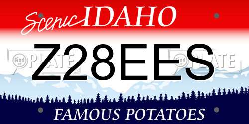 Z28EES Idaho License Plate