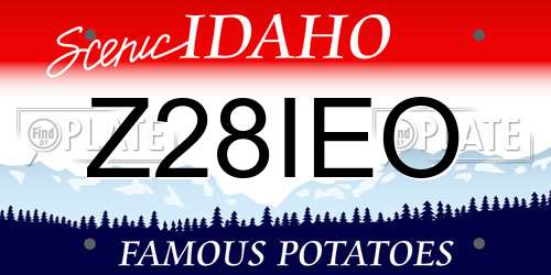 Z28IEO Idaho License Plate